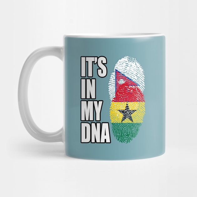 Ghanaian And Nepalese Mix DNA Flag Heritage by Just Rep It!!